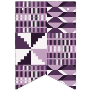 Kente-blok - Rokerige pruim Vlaggetjes