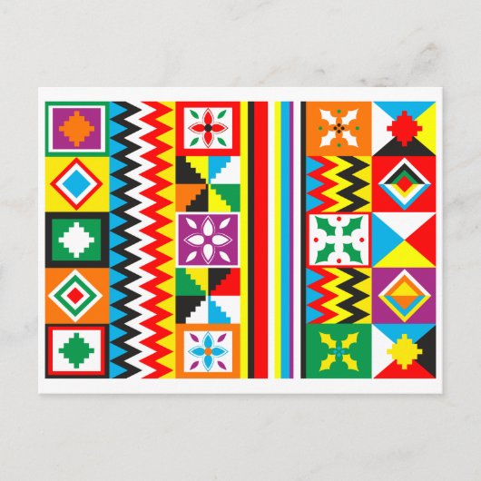 Kente Cloth Pattern African Tribal Print Briefkaart (Voorkant)