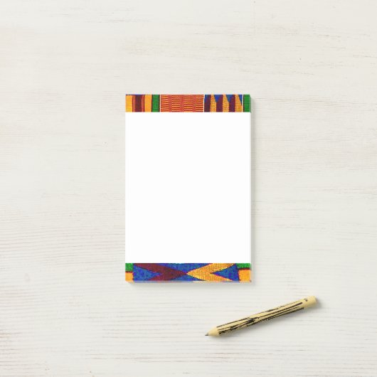Kente Cloth Post-it® Notes (Op bureau)