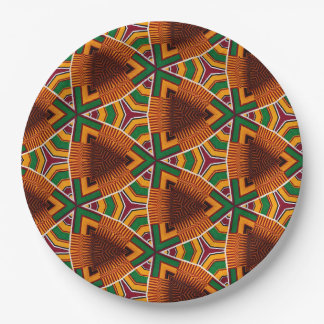 Kente Geometrics Kwanzaa Afrocentric Papieren Bordje