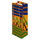 Kente Imprimer Sacs Cadeaux Vins (Dos Angle)