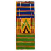 Kente Imprimer Sacs Cadeaux Vins (Dos)