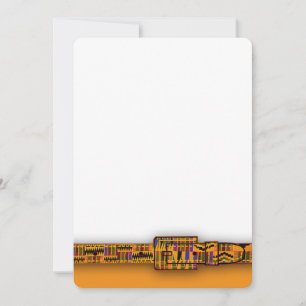 Kente Invitations Series Kaart
