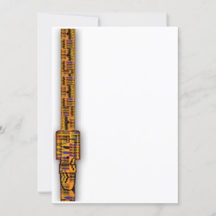 Kente Invitations Series. Kaart