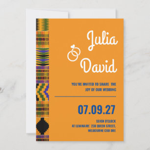 Kente Invitations Series (nieuw). Kaart