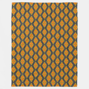 Kente Mudcloth Diamonds Fleece Blanket Deken