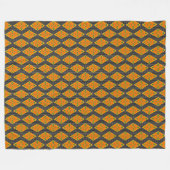 Kente Mudcloth Diamonds Fleece Blanket Deken (Voorkant (Horizontaal))