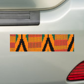 Kente Pattern Bumpersticker (Op auto)