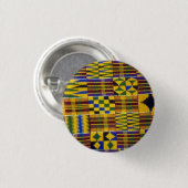 kente rhapsody ronde button 3,2 cm (Voorkant /achterkant)