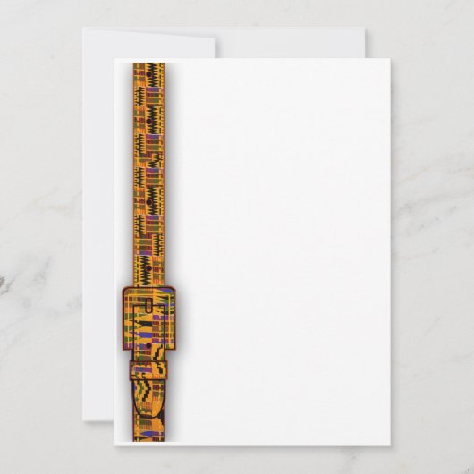 Kente Uitnodigingen Serie. (Voorkant)