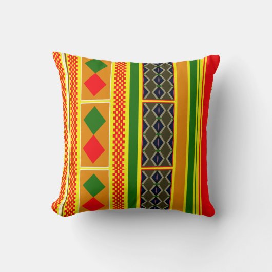 Kente Weave Coussin de l'accent : Threads patrimon (Recto)