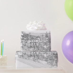 Kentekening van het district Alfama in Lissabon Cadeaupapier