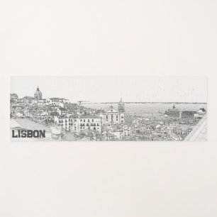 Kentekening van het district Alfama in Lissabon Yogamat