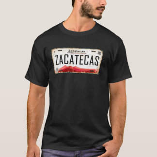 Kentekenplaat van Zacatecas Mexico T-shirt