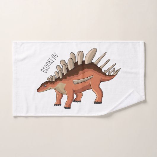 Kentrosaurus cartoon illustratie bad handdoek (Handdoek)