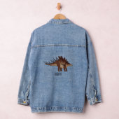 Kentrosaurus cartoon illustratie denim jacket (Hangar)