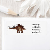 Kentrosaurus cartoon illustratie etiket (Insitu)