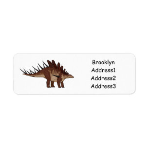 Kentrosaurus cartoon illustratie etiket