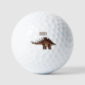 Kentrosaurus cartoon illustratie golfballen (Voorkant)