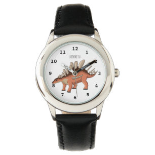 Kentrosaurus cartoon illustratie horloge