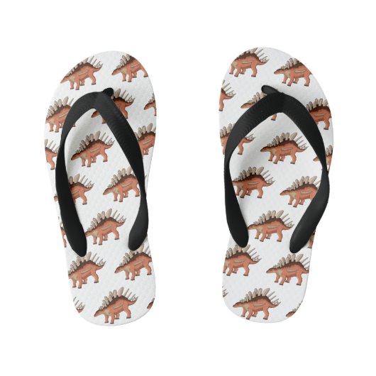Kentrosaurus cartoon illustratie kinder teenslippers (Voetbed)
