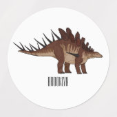 Kentrosaurus cartoon illustratie labels (Design 2)