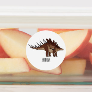 Kentrosaurus cartoon illustratie labels