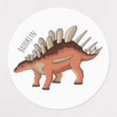Kentrosaurus cartoon illustratie labels (Design 2)