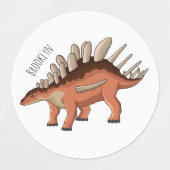 Kentrosaurus cartoon illustratie labels (Design 1)