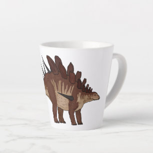 Kentrosaurus cartoon illustratie latte mok