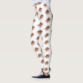 Kentrosaurus cartoon illustratie leggings (Links)
