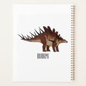Kentrosaurus cartoon illustratie planner (Achterkant)