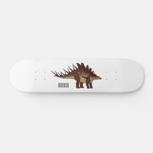 Kentrosaurus cartoon illustratie skateboard