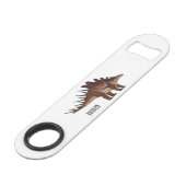 Kentrosaurus cartoon illustratie speed flessenopener (Voorkant Gekanteld)