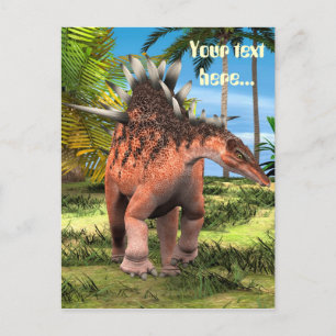 Kentrosaurus Dinosaur Jungle Prehistorische Kunst Briefkaart