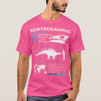 Kentrosaurus Fact Sheet Dinosaurus Feiten T-shirt