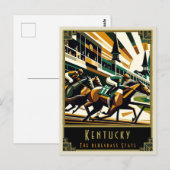 Kentucky | Art. Deco Briefkaart (Voorkant / Achterkant)