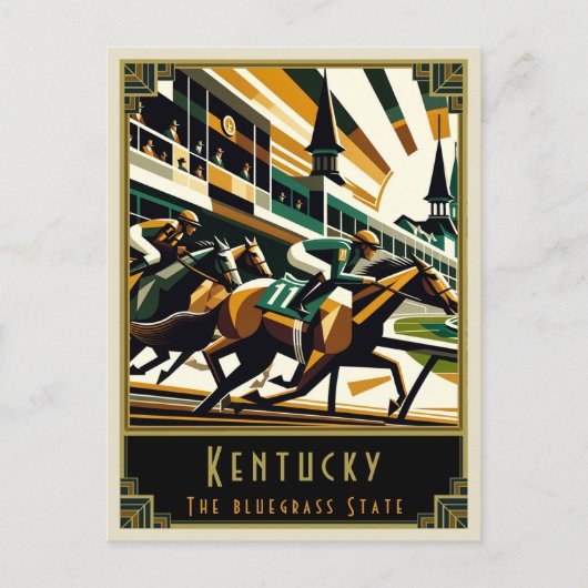 Kentucky | Art. Deco Briefkaart (Voorkant)