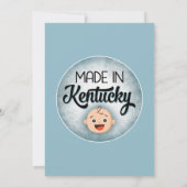 Kentucky Baby shower Funny Blue Boys Invitation (Dos)