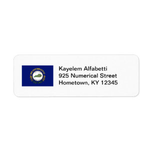 Kentucky Banner Return Address Label