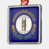 Kentucky: Blauwgras Gemenebest Amerikaanse staatsv Metalen Ornament (Links)