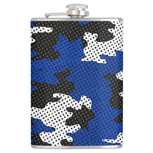 Kentucky Blue White Classic Camo Pattern Heupfles (Voorkant)