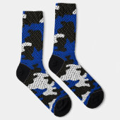Kentucky Blue White Classic Camo Pattern Sokken (Rechts)