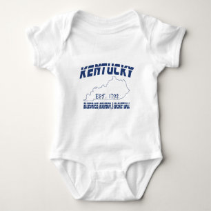 Kentucky Bluegrass Bourbon Basketball UScustomInk Romper
