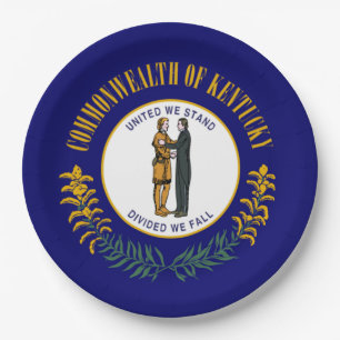 Kentucky: Bluegrass Commonwealth Amerikaanse Staat Papieren Bordje
