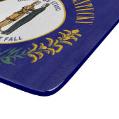 Kentucky: Bluegrass Commonwealth US State Flag wor Snijplank (Hoek)