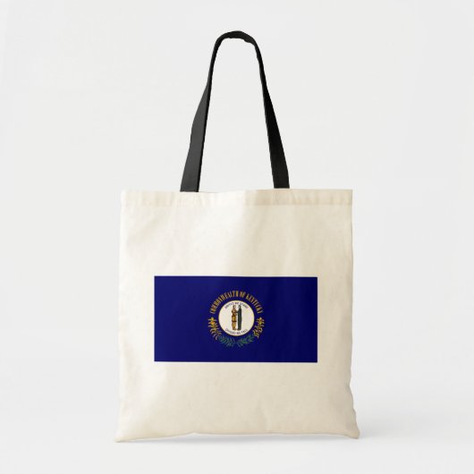 Kentucky: Bluegrass Commonwealth Vlag van de Ameri Tote Bag (Voorkant)
