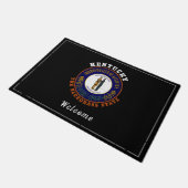 KENTUCKY BLUEGRASS STATE FLAG DEURMAT (Schuin)