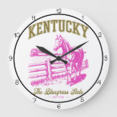 Kentucky Bluegrass State Horse Grote Klok (Voorkant)