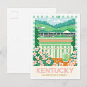 Kentucky Bluegrass State Verenigde Staten Zomer Re Briefkaart (Voorkant / Achterkant)